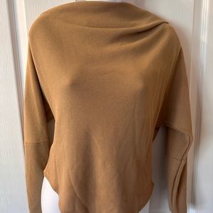 Off the should shoulder thermal top.